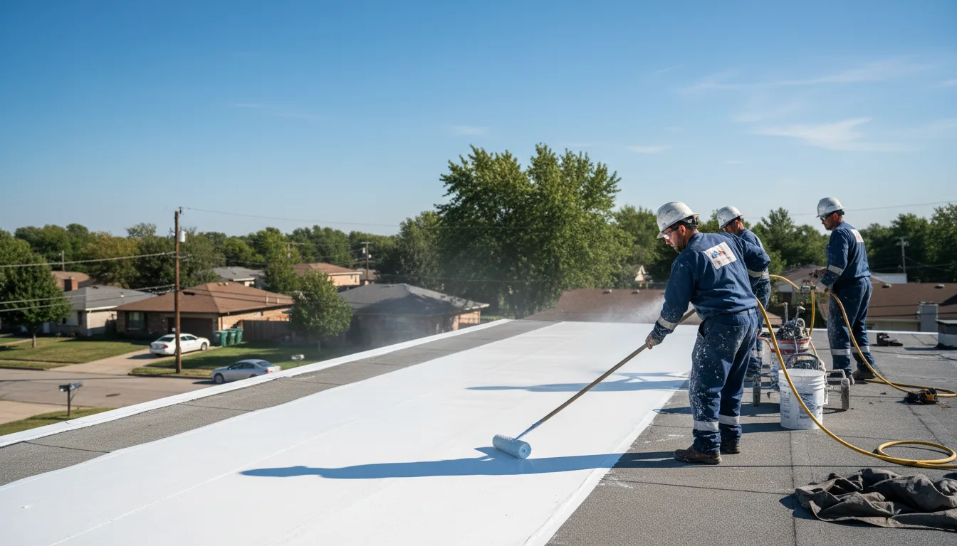 Commercial roof coating in West Grove, PA near me